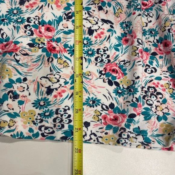 Basic Additions Ladies Floral Short Sleeve T-Shirt Size Medium. - Picture 7 of 7